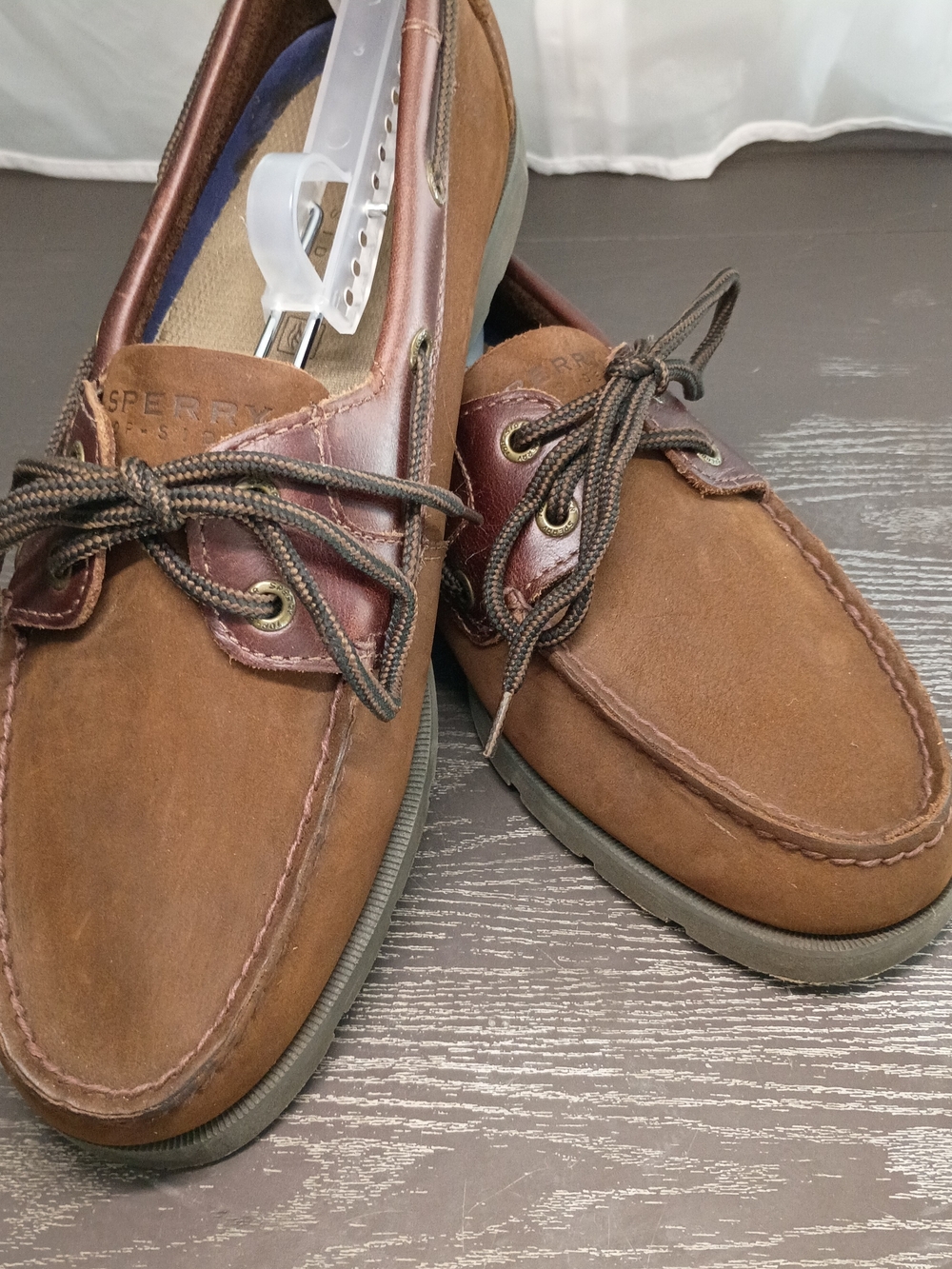 Sperry Men's Brown Leather and Suede Boat Shoes. Men's 10M Nearly New!!!